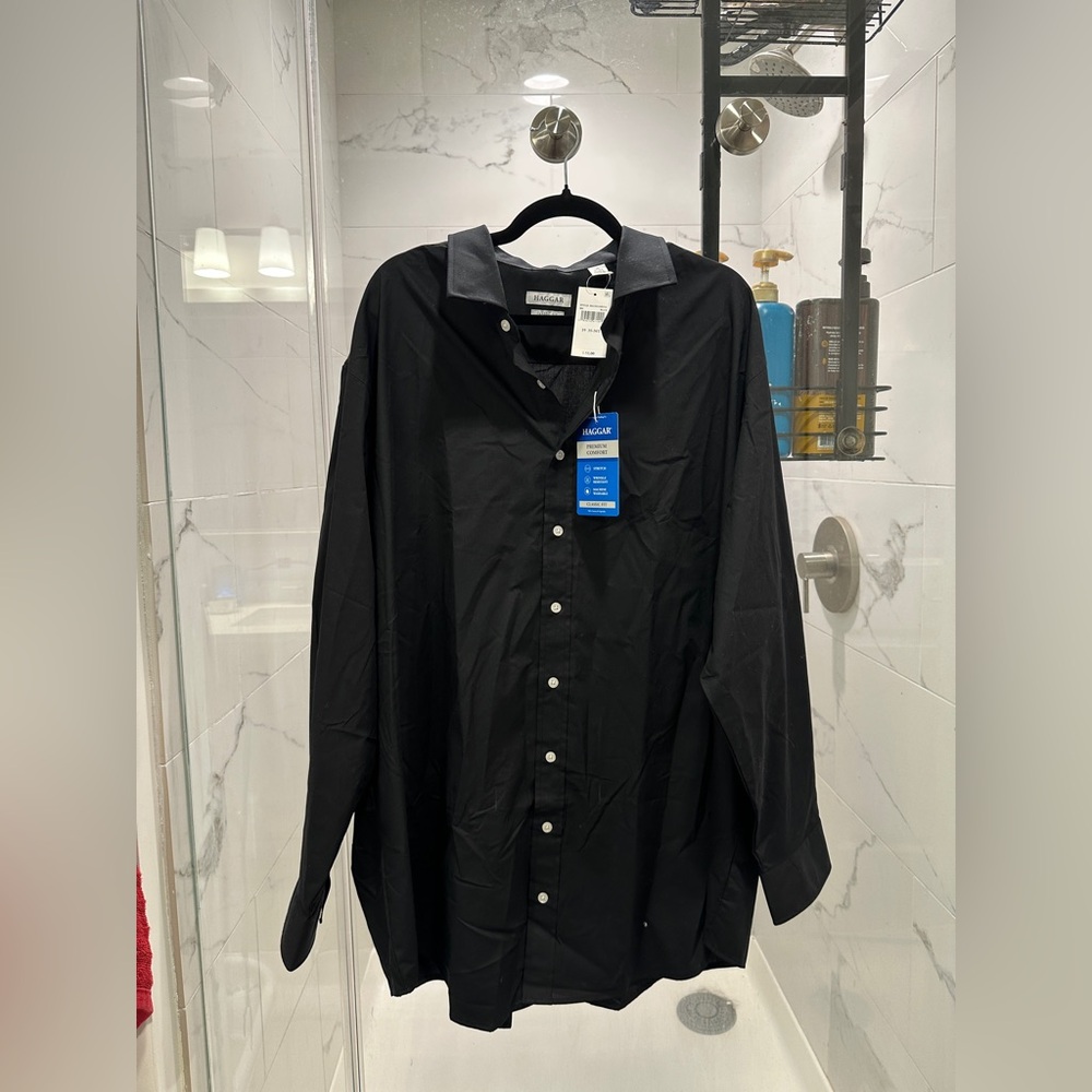 Lacoste Black Men's Casual Button Down Shirt